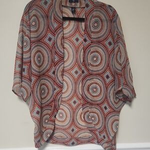 GAP Pink Oversized 3/4 Sleeve Blouse